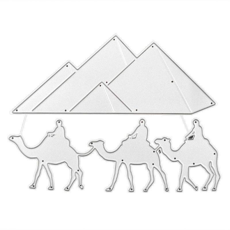 Desert Camel Metal Cutting Dies Stencil DIY Scrapbooking Album Stamp Paper Card