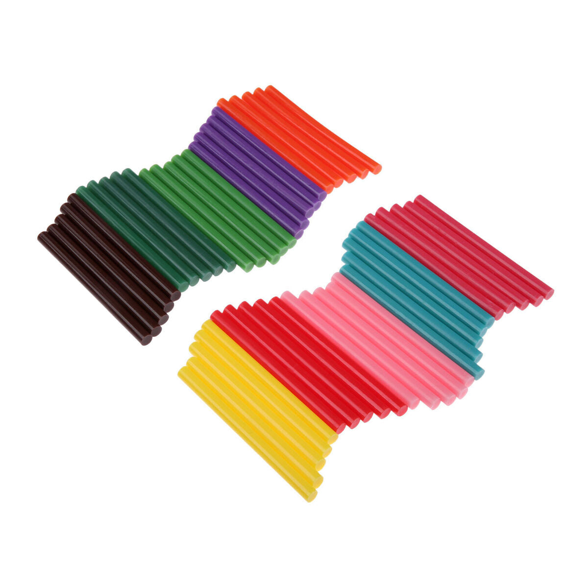 50Pcs/set 10 Colour 7mm*100mm Hot Melt Glue Gun Sticks EVA Glitter Powder Craft