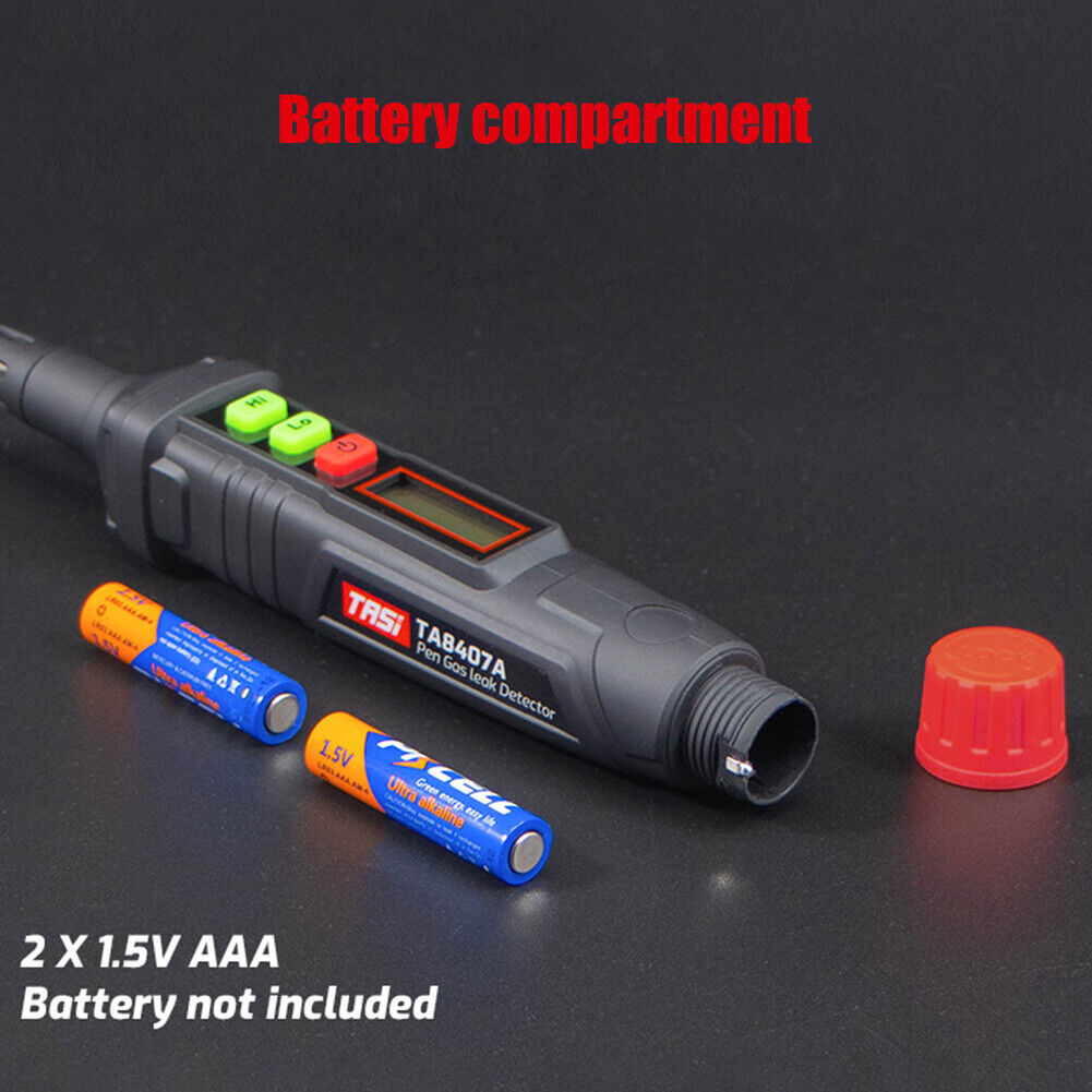 Portable Gas Detector Pen Leak Detector with Visible Audible Alarm Monitor