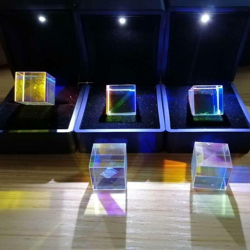 Color Prism Square Prism Optical Glass Lens Experiment Instrument Color-collect