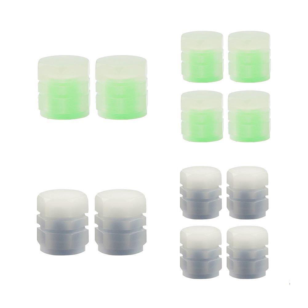 Luminous Stem Cover Tire Valves Caps Universal Valves Nozzles 8pcs