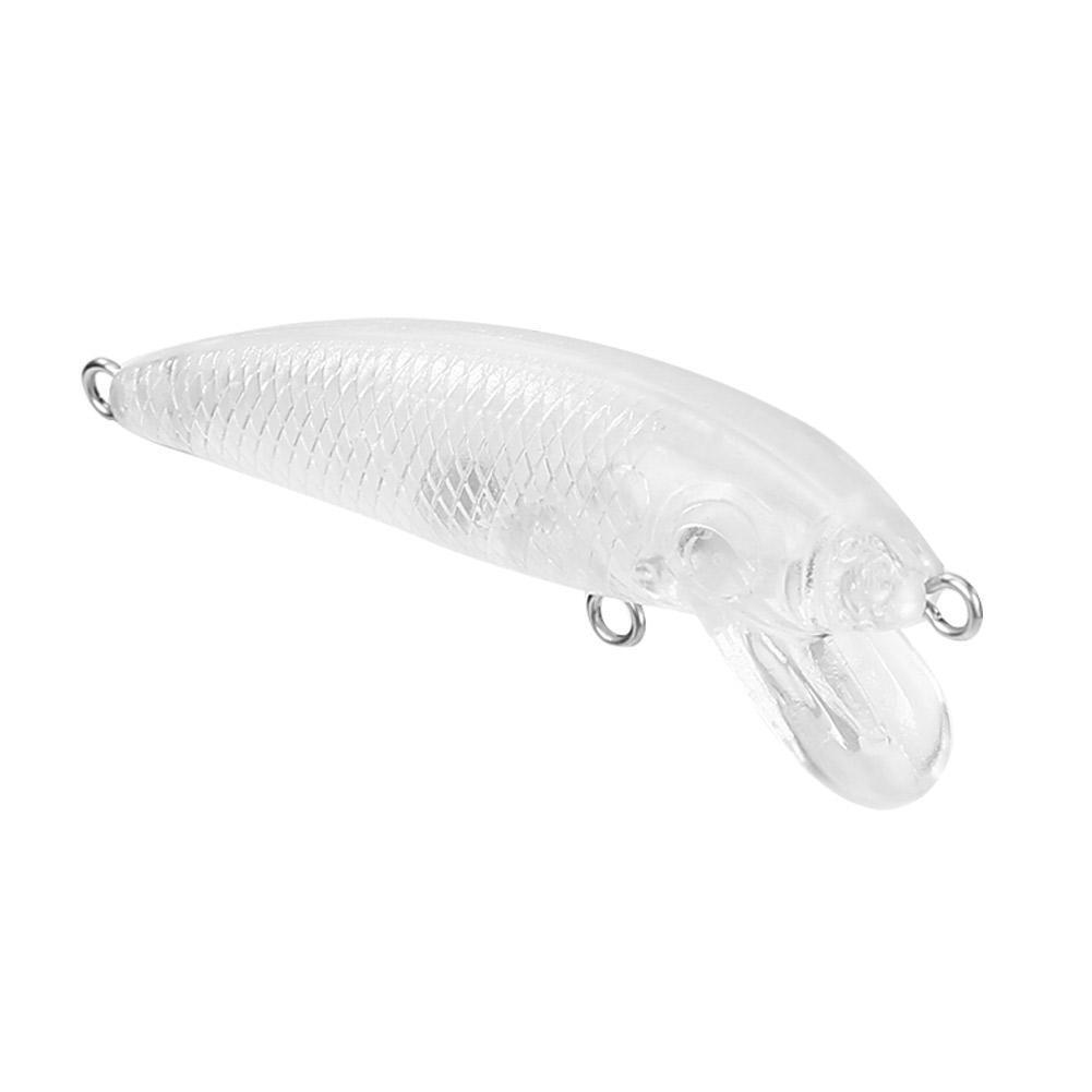 5.5cm 3.5g Plastic Transparent Blank Fishing Lure Hard Baits without Hook