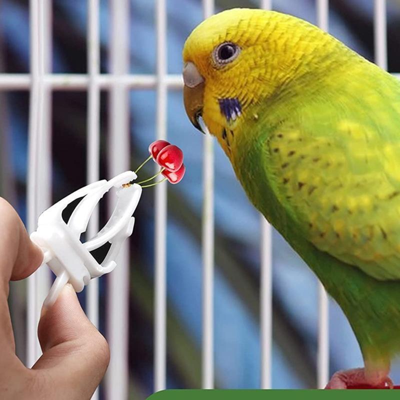 3Pcs Bird Treat Holder Food Vegetable Feeder Plastic Clips Feeding Tool for Cage