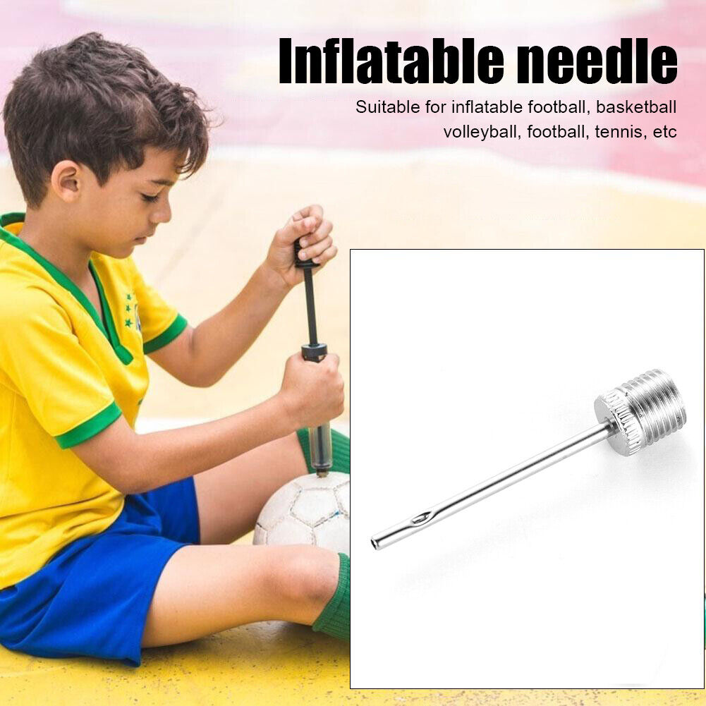 3x Sports Ball Pump Needle Football Basketball Inflatable Air Valve Adaptor