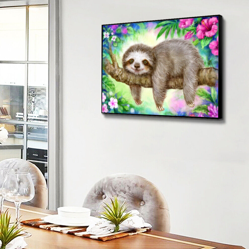Cartoon Sloth DIY Full Drill Diamond Painting 5D Beaded Art Mosaic Picture
