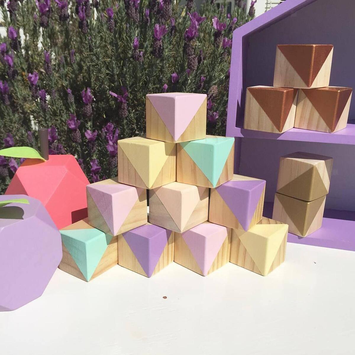 10 Pieces en Cubes, 20x20x20mm Craft Cubes  Unfinished  Blocks