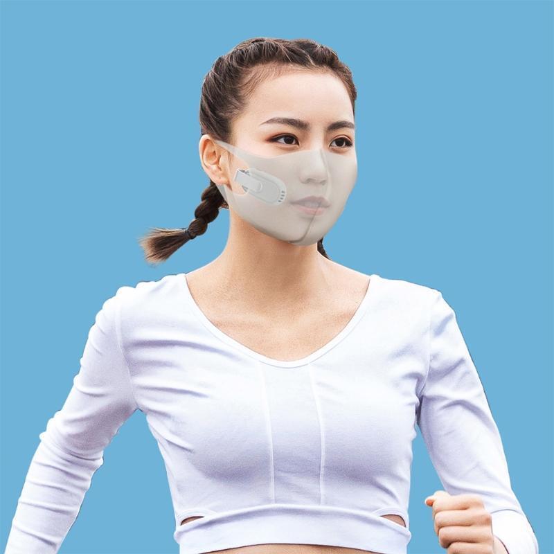 Wearable Mini Portable Air Face Fan, Air Cooling Circulate Fan For Face Cover