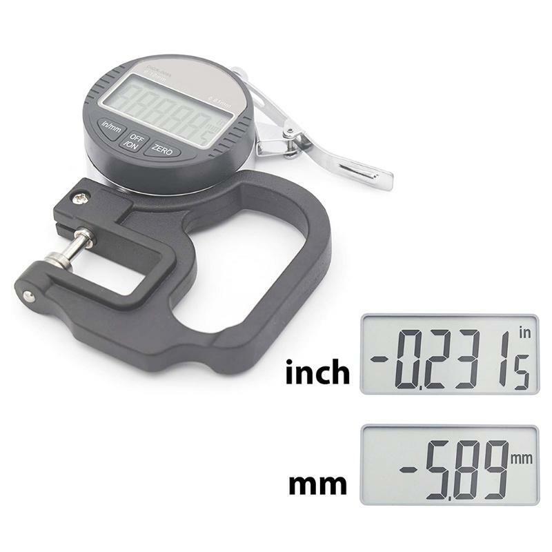 Metal Thickness Gauge Digital Thickness Gauge 0-0.4 inch/10mm 0.00005" Meter