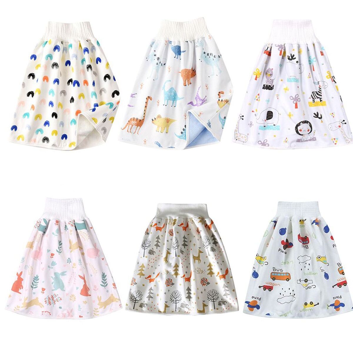 Diaper Skirt Shorts Toilet Training Pants Anti Bed-wetting Cotton Bamboo Fiber
