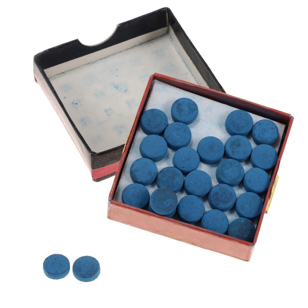 50Piece Billiard Pool Cue Tips Cue Pool Stick Replacement Tips with Box 9mm