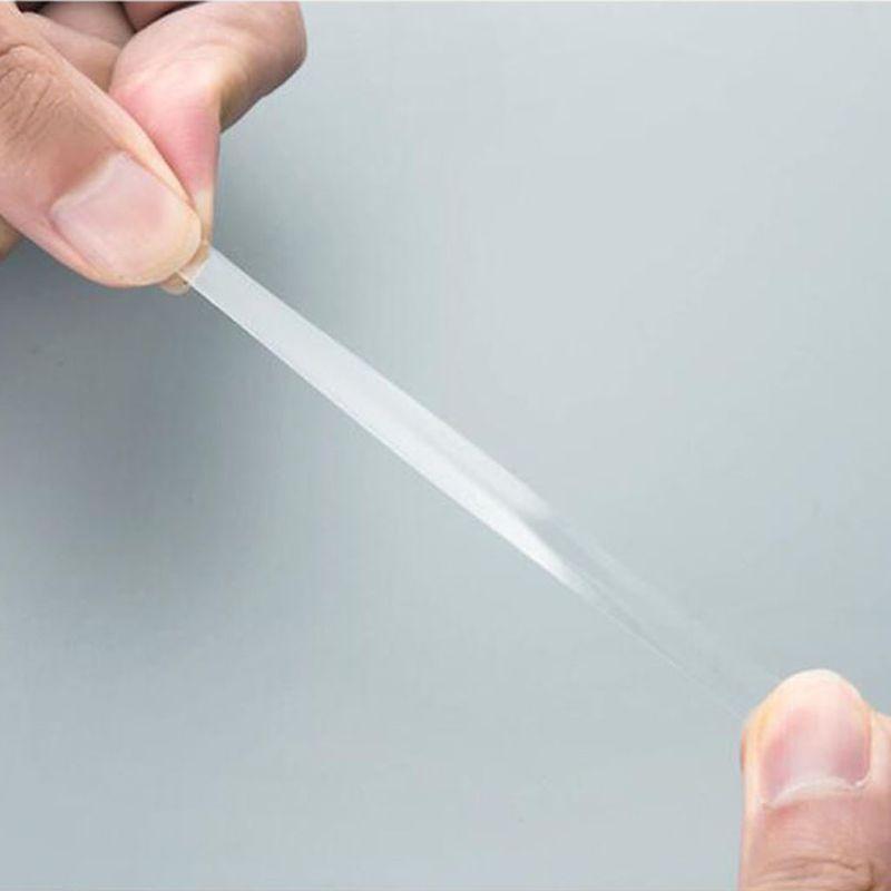70 Pcs Round Traceless Transparent Tape Removable Sticky Gel Tape for DIY Craft