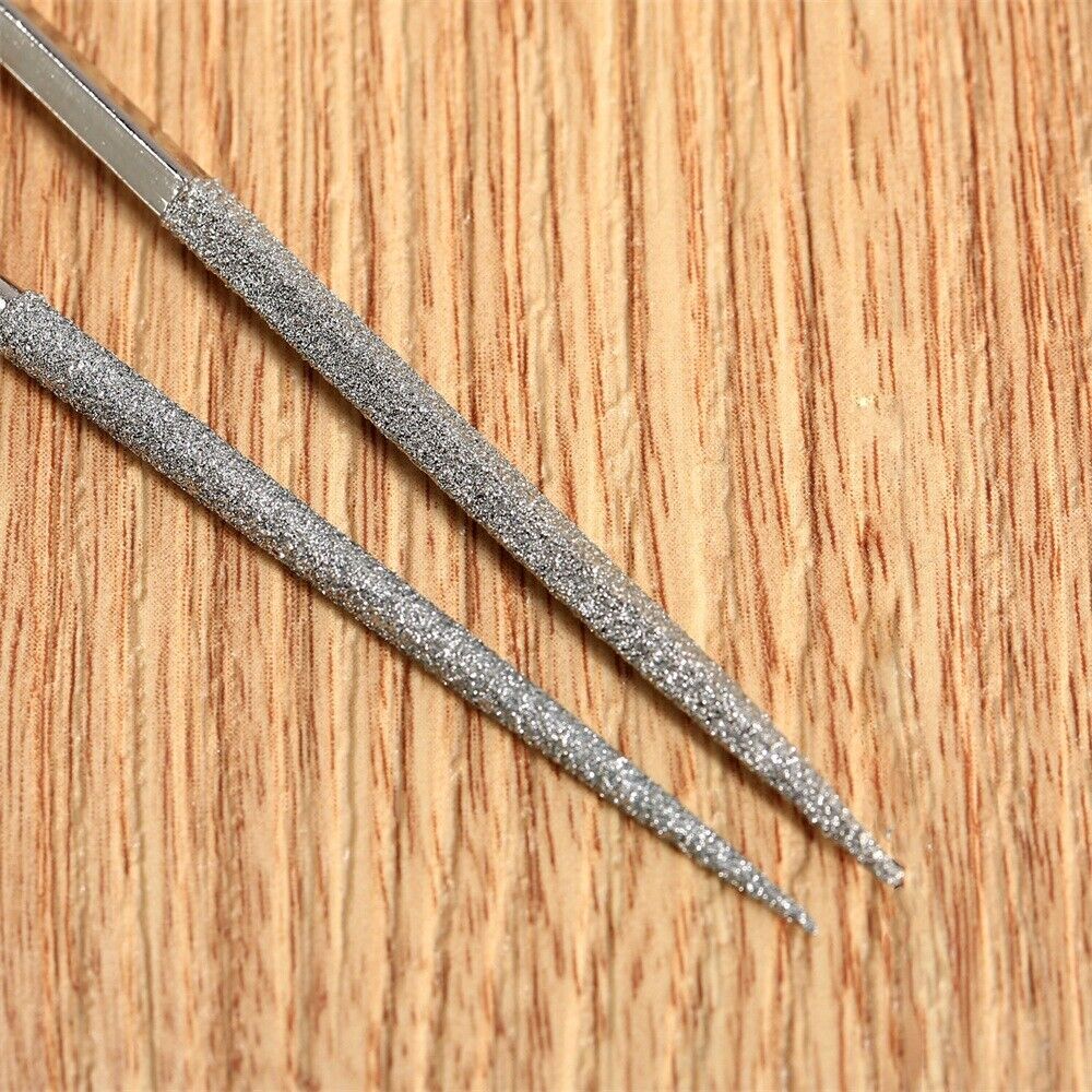 Grit 120# Diamond Coated Assorted Needle File 3x140mm Jewelry Metal Craft Tools