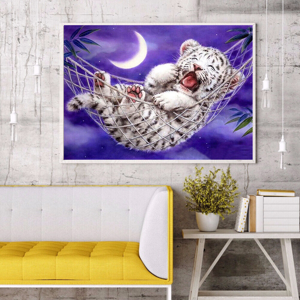 Full Round Drill Diamond Painting 5D DIY Little Tiger Rhinestone Picture