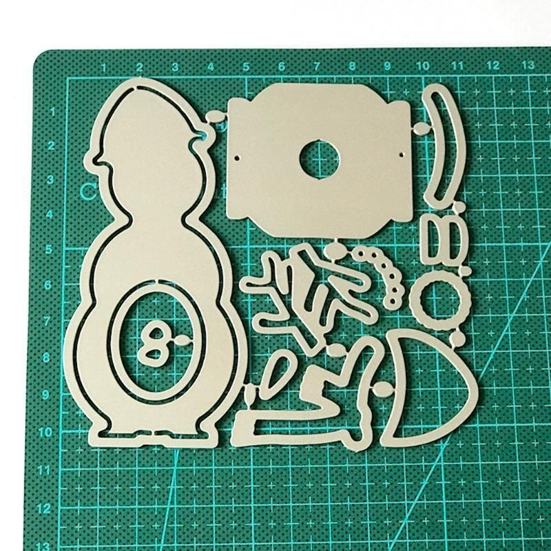 Christmas Snowman Metal Cutting Dies Stencil DIY Scrapbooking Album Paper Card