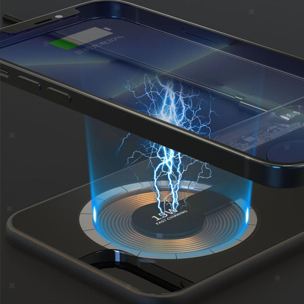 Dual 15W Wireless Charger Stand Fits Mobile Phone Earphones Professional