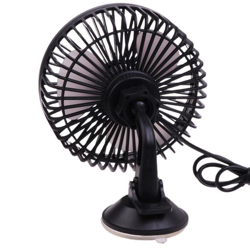 USB Car Fan with Suction Cup Dashboard Fan Car Auto Cooler for SUV RV Van Truck