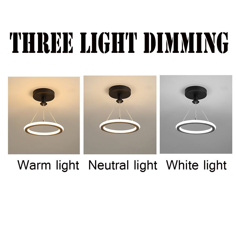 New LED Room Decor Ceiling Lights Modern Pendant Light Bar Lamp Black