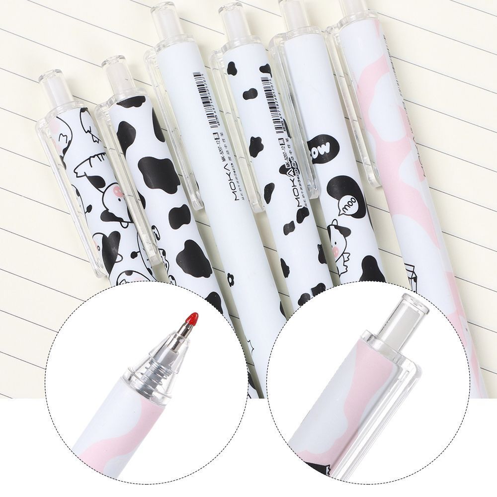 Writing Pen Cute I love Milk Office School Stationery Cows Pattern Gel Pen
