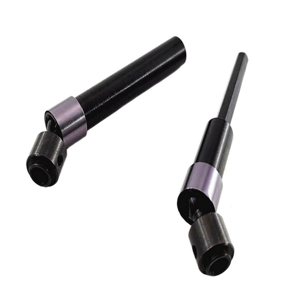 2x RC  Drive Shafts for SCX10 II 90046 90047 DIY Modified Kit Black