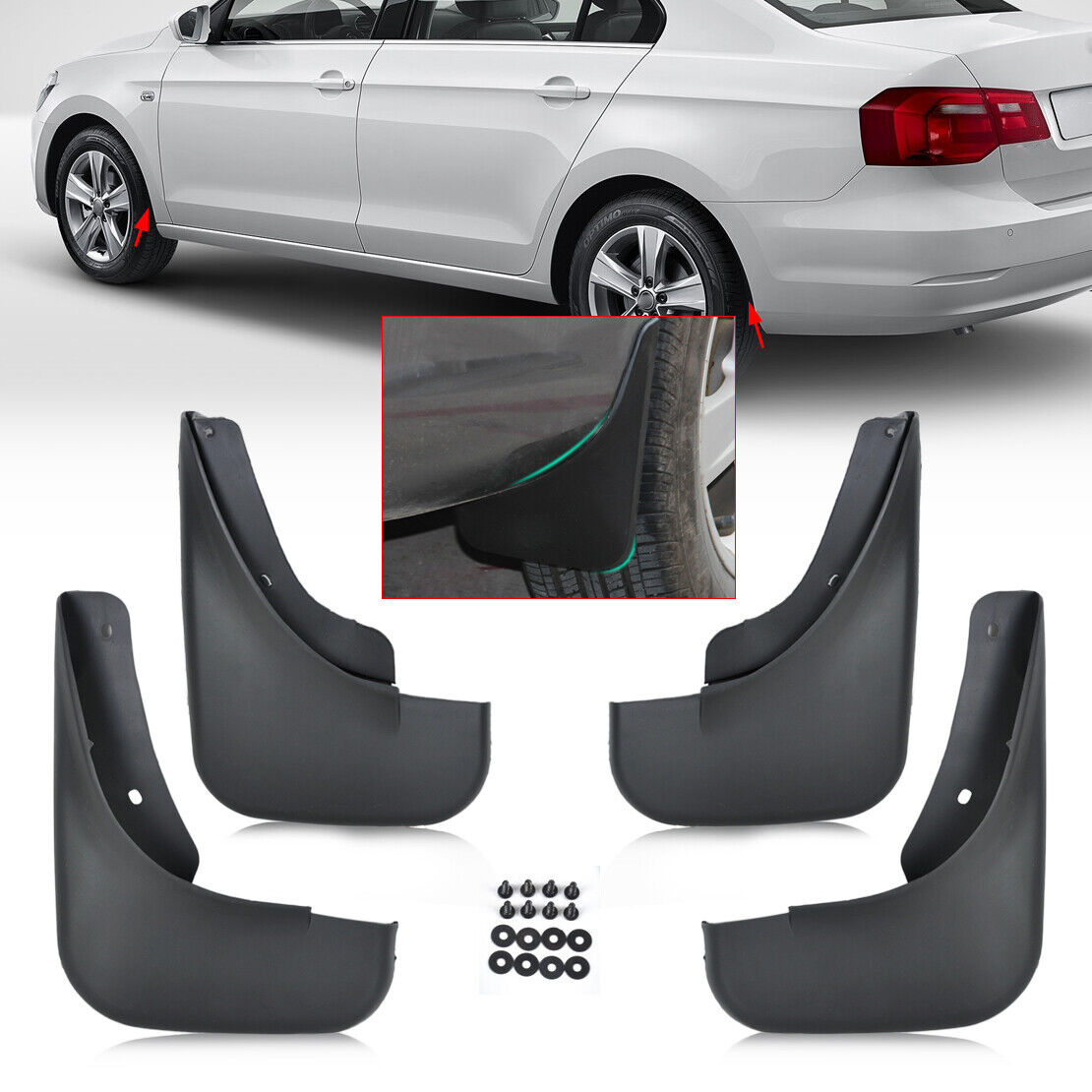 MUD FLAP FLAPS SPLASH GUARDS MUDGUARD fit For VW JETTA BORA Golf 1999-2004 Li