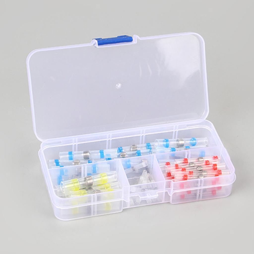 MagiDeal 50Packs Heat Shrink Tube  Terminal Connector to