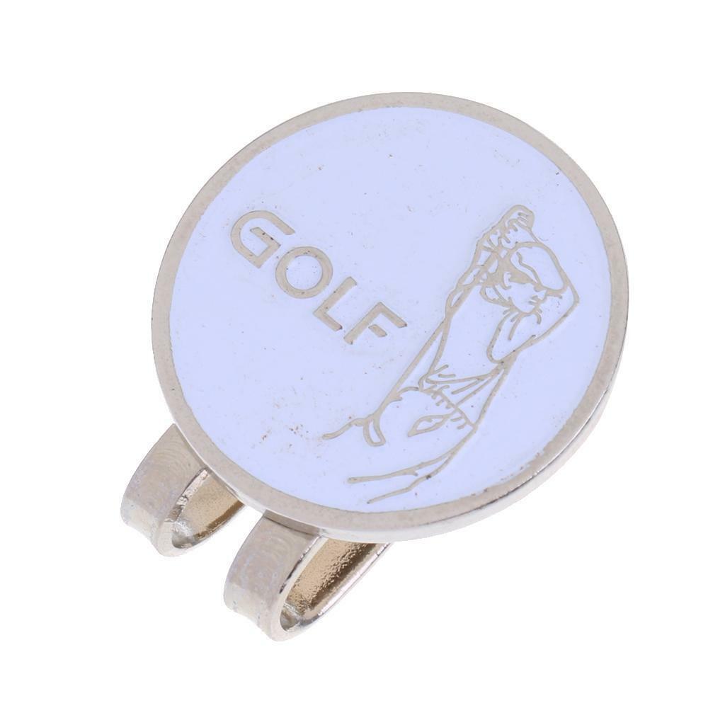 Simple  Magnetic   Visor Clip Golf Ball Marker Golf Accessory