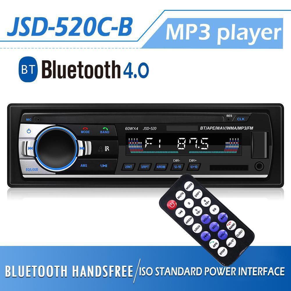 Car Stereo In Dash Bluetooth-compatible MP3 Player Aux Input USB FM Radio R