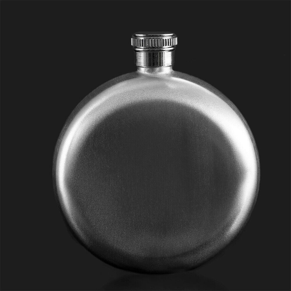 Pocket Round 5oz Whiskey Vodka Alcohol Wine Flagon Drink Bottle Liquor Hip Flask