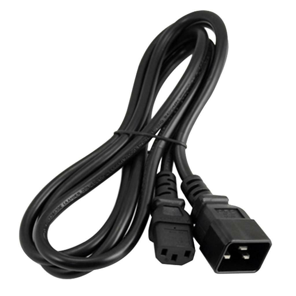 IEC 320 C13 to C20  Extension Cord Adapter for Computer PDU UPS Black