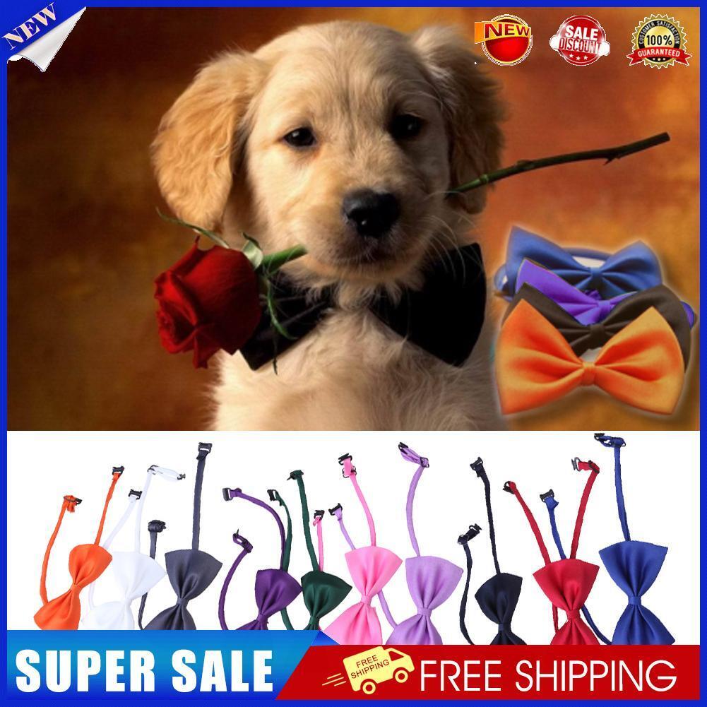 10PCS New Lovely Cute Bow Tie For Dog Cat Pet Necktie Neck Collar
