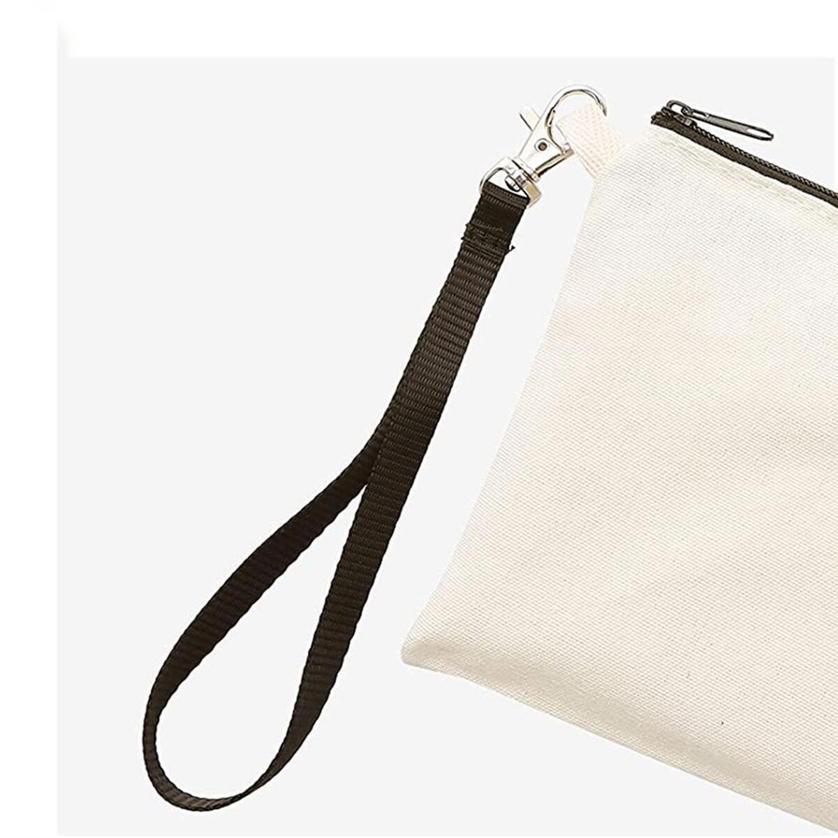 10x Blank Pencil Bags Heat Transfer Cosmetic Bags Kids Wristband DIY Kit