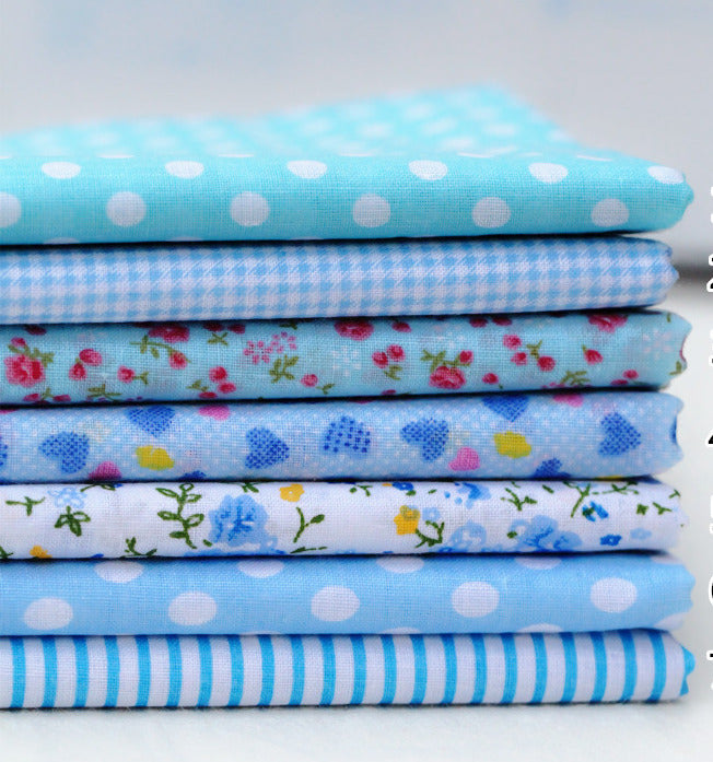 9PCS 25x25cm DIY Square Floral Cotton Fabric Patchwork Cloth For Craft Sewing