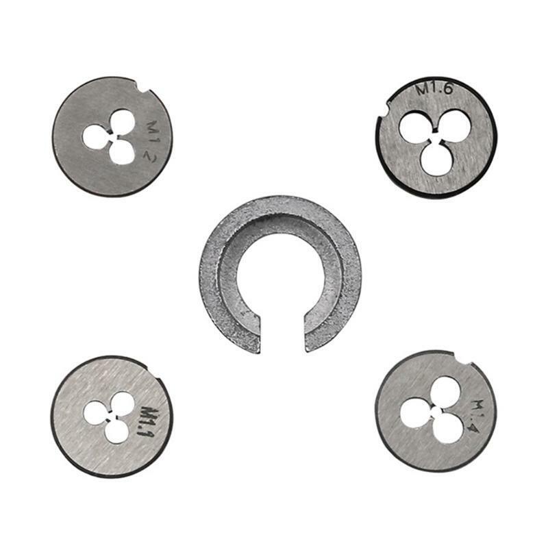1Set Mini HSS Metric Taps Dies Wrench Handle Kit M1-M1.6 Screw Thread Making New
