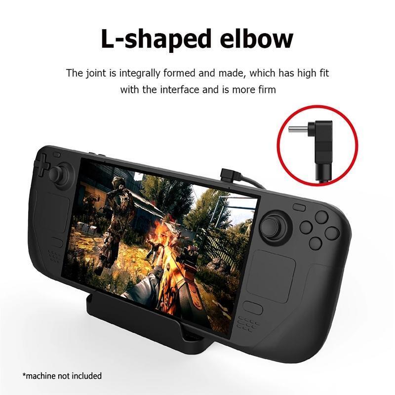 Silicone Sleeve+Tempered Film+Bracket+Charging Cable+Storage Bag For Steam Deck