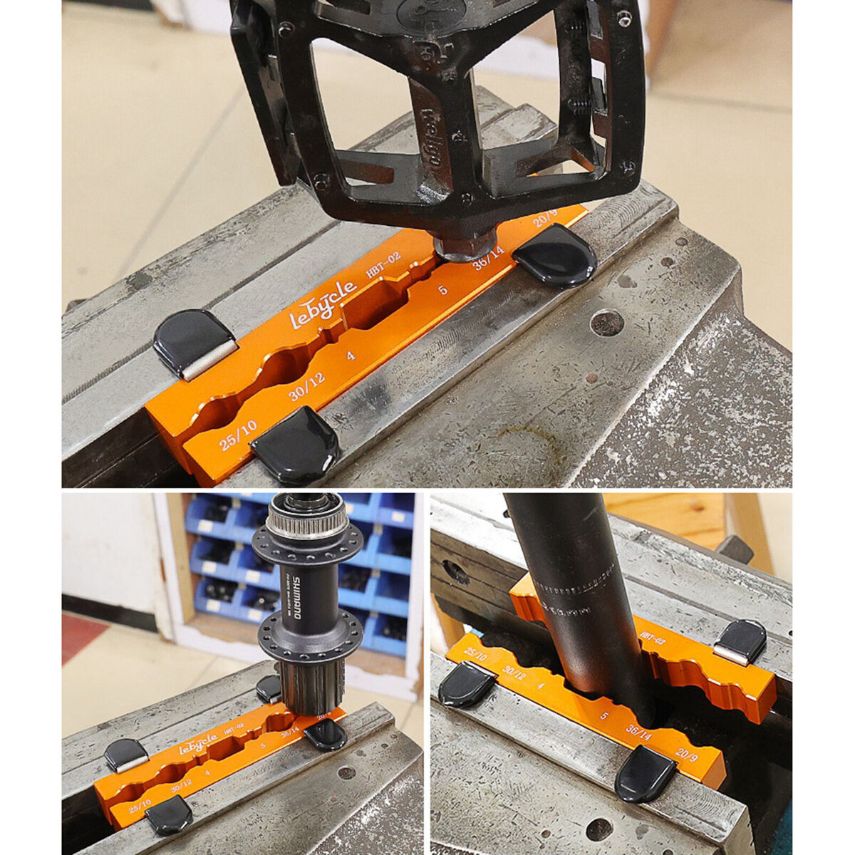 Magnetic  Insert Clamp Holder Hub Fork  Spindle  Jaw Pedal Tool