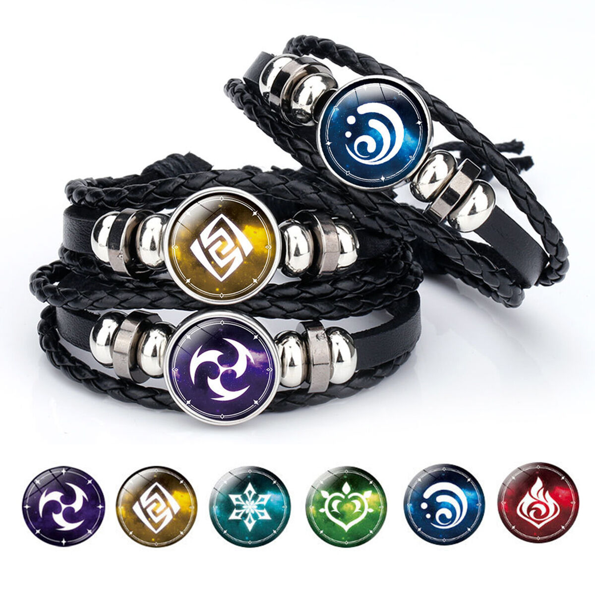 Impact Bracelet Set 7 Pack Anime Time Gem Luminous Bead Bracelets Jewelry