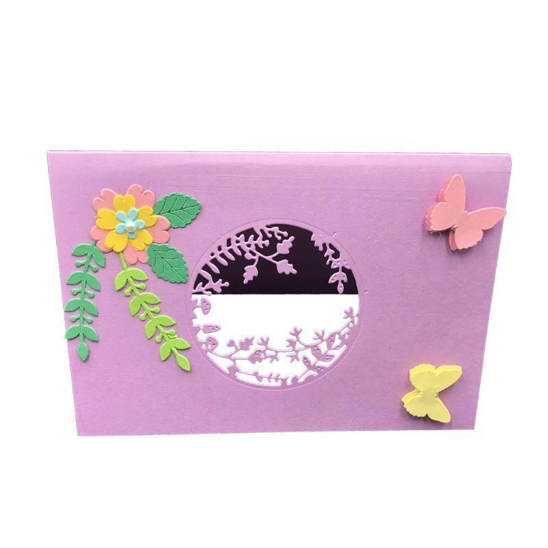 Floral Decorative Metal Cutting Dies Stencil Scrapbooking DIY Album Stamp Paper