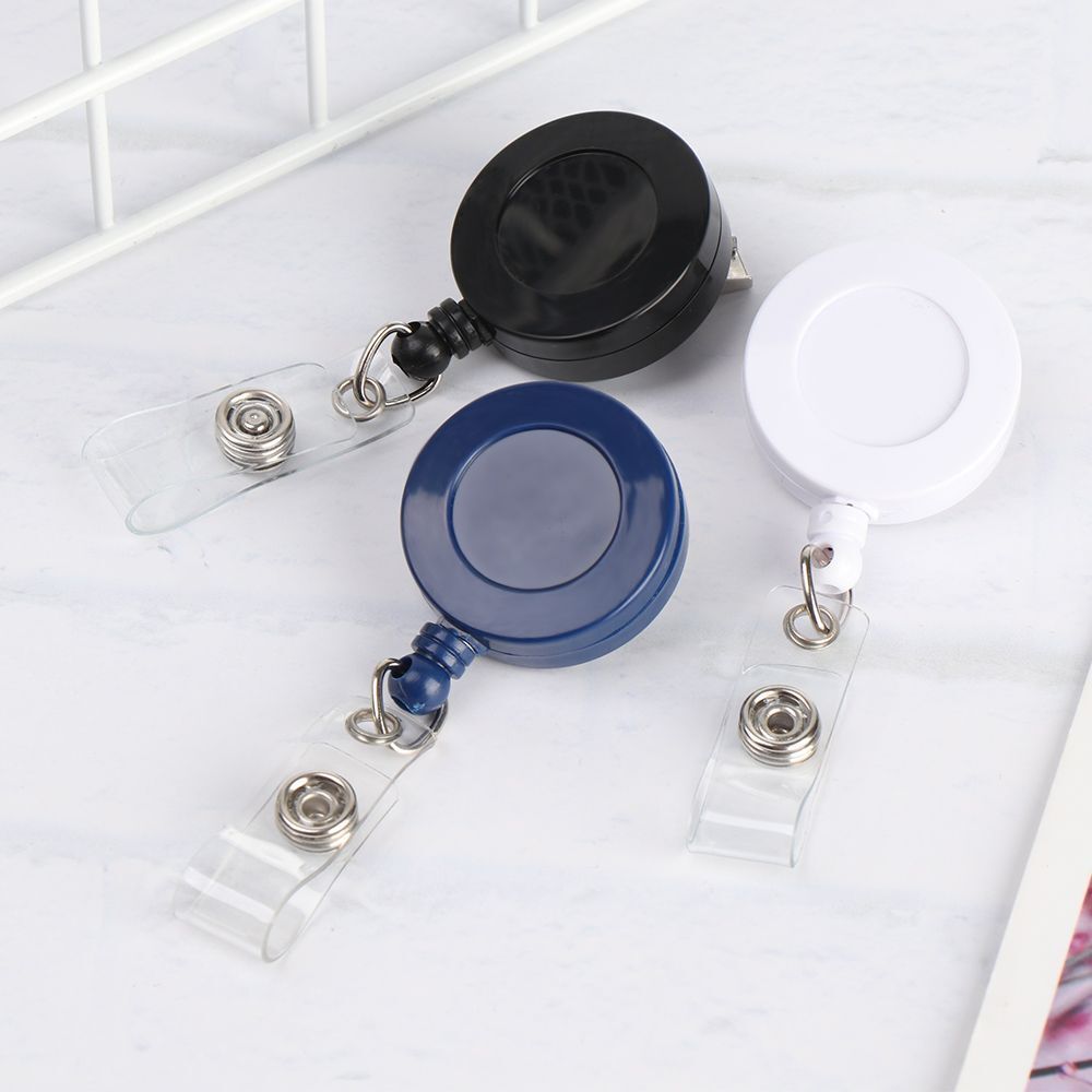 Anti-Lost Clip Retractable Key Ring Lanyards Nurse ID Name Card Badge Holder