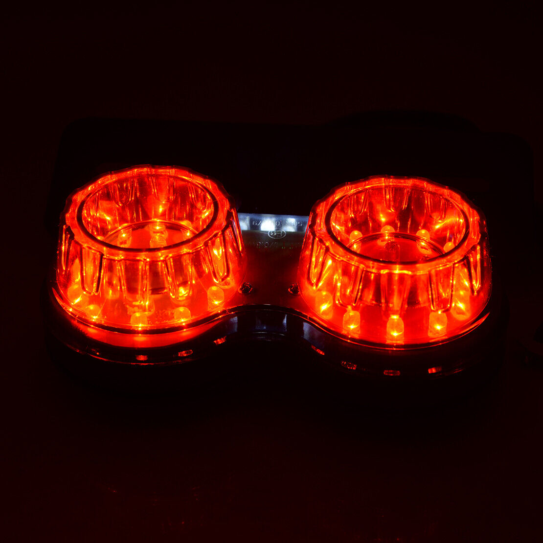 Motorcycle Twin Dual Tail Turn Signal Brake License Plate Integrated Light top