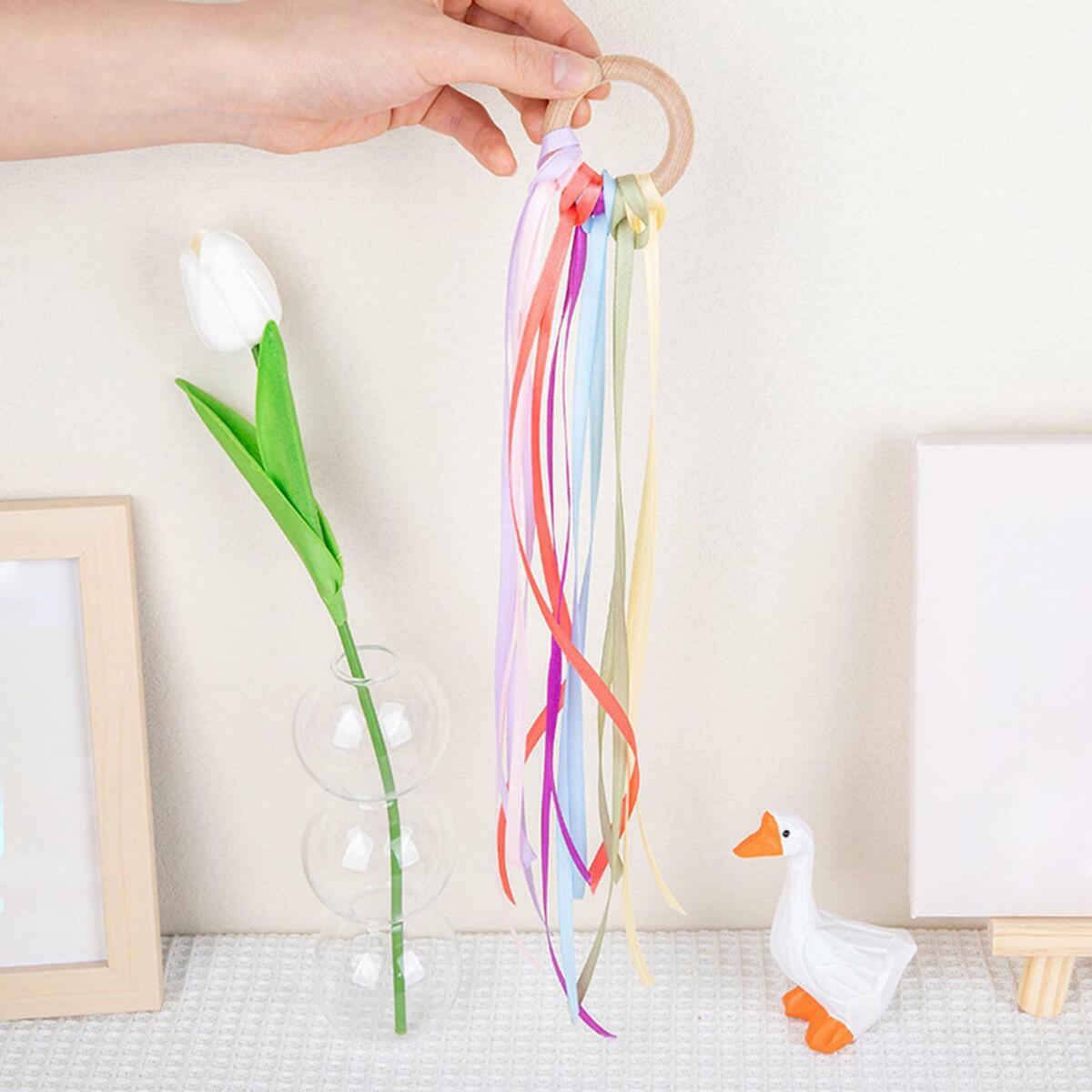 3x Rainbow Ribbon Sensory  Party Favors  Ribbon Kite for Children