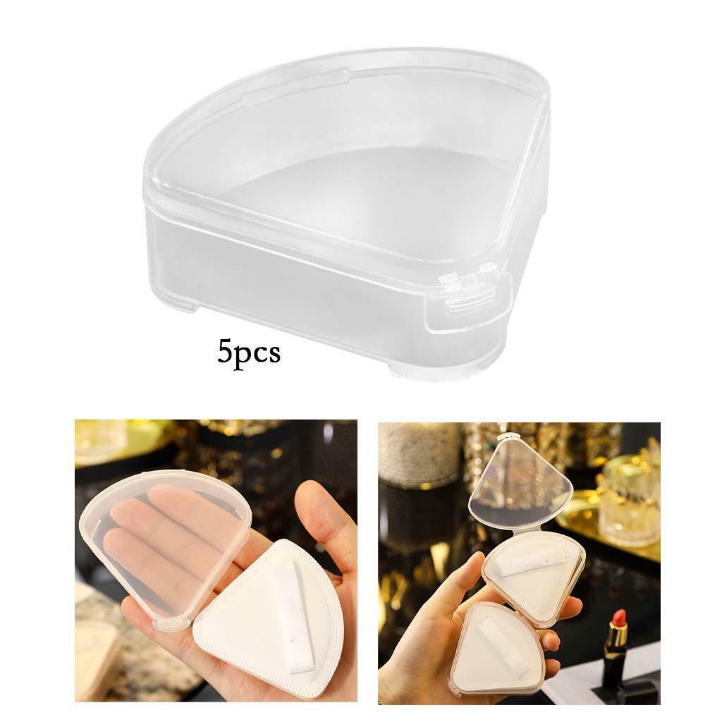 Triangle Puff Box Case Anti Pollution Protective 5x Organizer