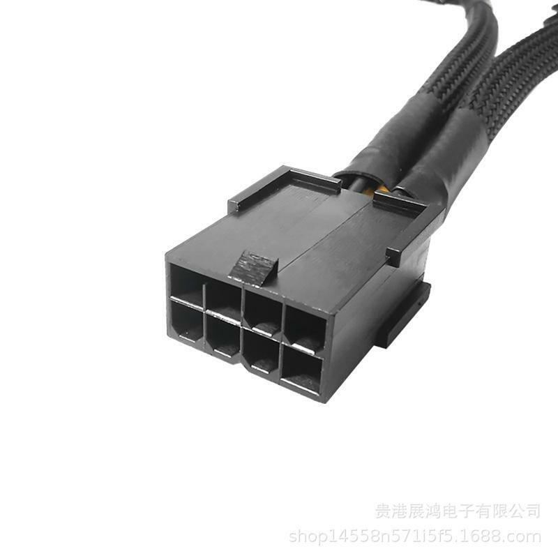 8-Pin PCIe Splitter PCI Express Power Supply 8Pin to Dual 6 Pin Extension Cable