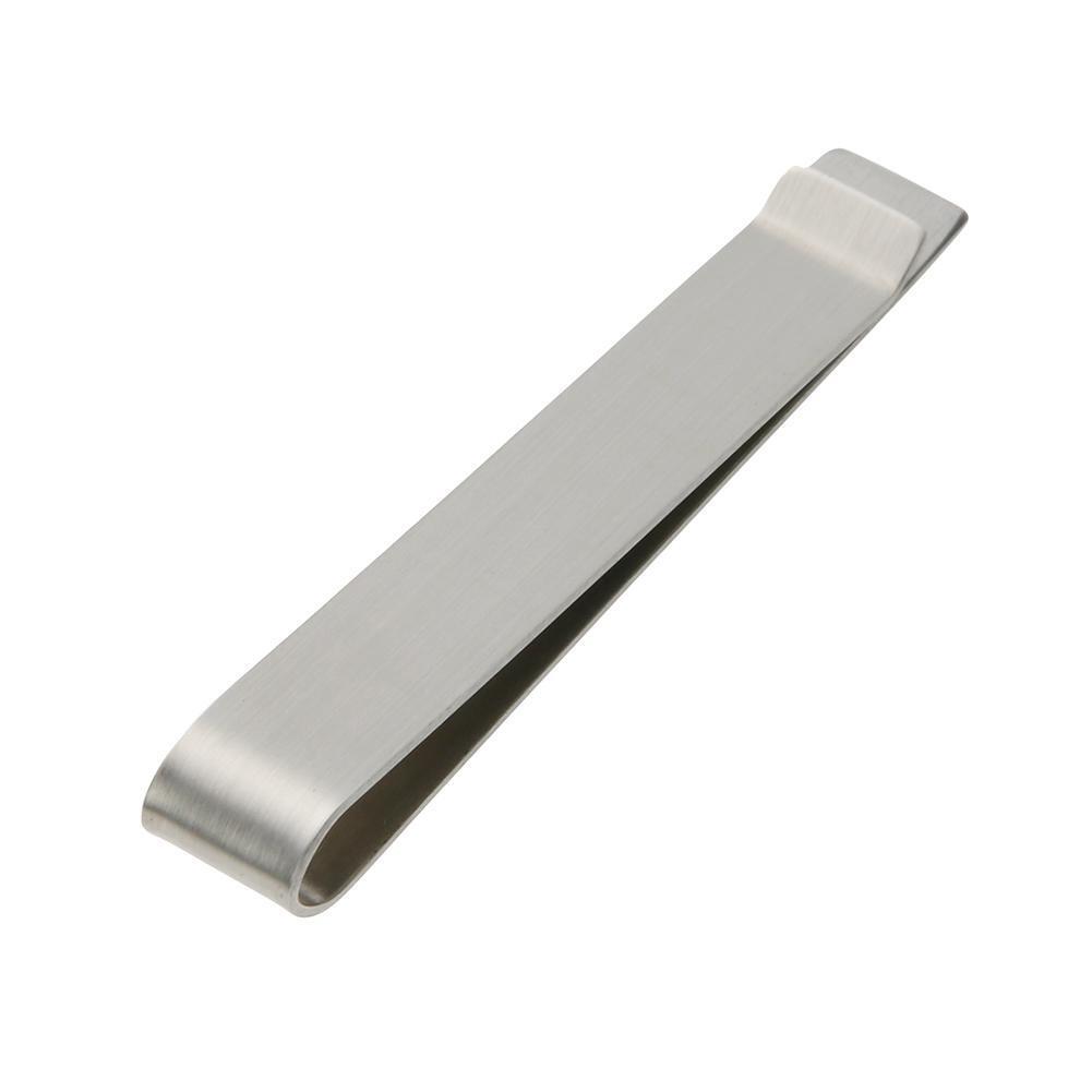 Long Metal Stainless Steel Money Clip Collar Card Clip Cash Holder Folder