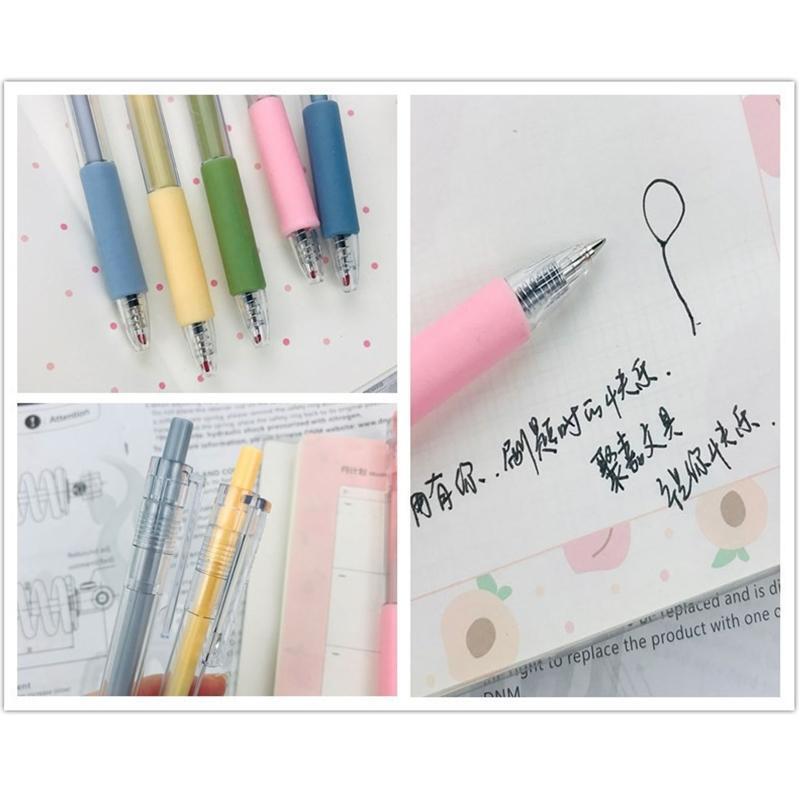Black Gel Pen Retractable Gel Pen Office Writing Pen Large Ink Volume Refillable