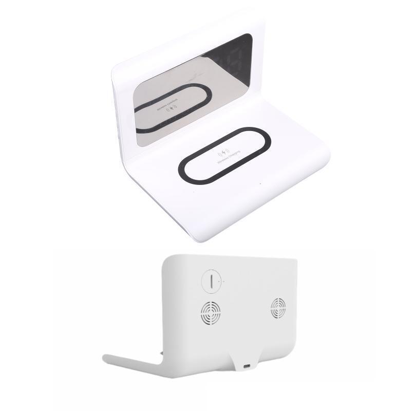 CellPhone Fast Wireless Charging Station 10W with  Alarm Clock/ Calendar