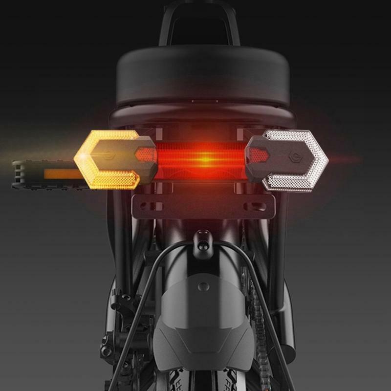 Bike Turn Signal Front Rear Light with Wireless Remote Control Bicycle Taillight