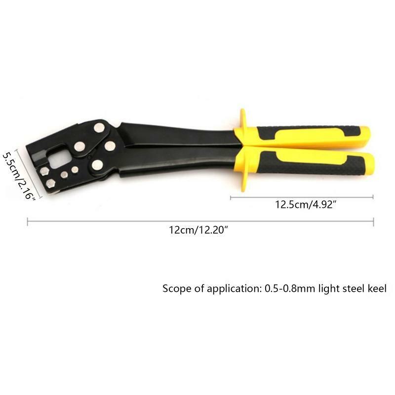 Steel Keel Fixed Punching Plier Metal Punch Lock Drywall Hand Tool for Decorate