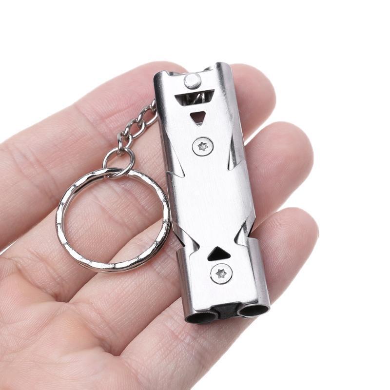 Double Tubes High Decibel Survival Rescue Emergency Whistle Outdoor Accessories