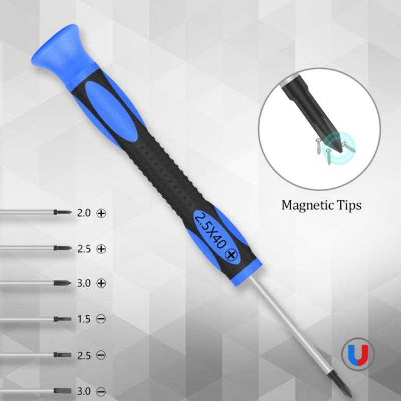 Eyeglass Repair Tool Kit Glasses Precision Screwdriver Screws Curved Tweezer Set