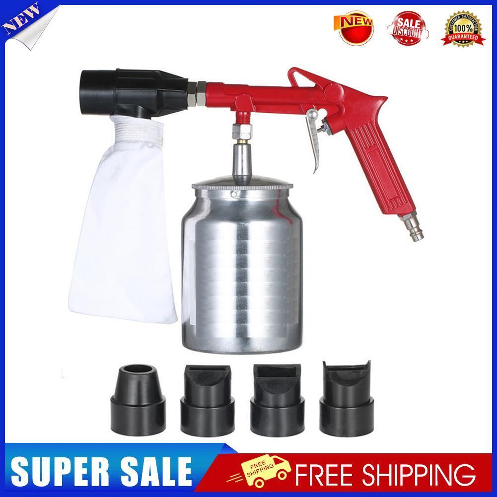 Pneumatic Sandblaster Spray Gun Anti-rust Sand Blasting Power Tools Kit